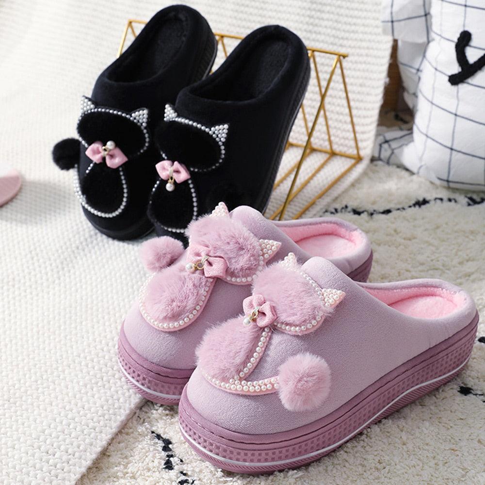 Cute Women’s Memory Foam Slippers - Cozy Warm Indoor House Shoes