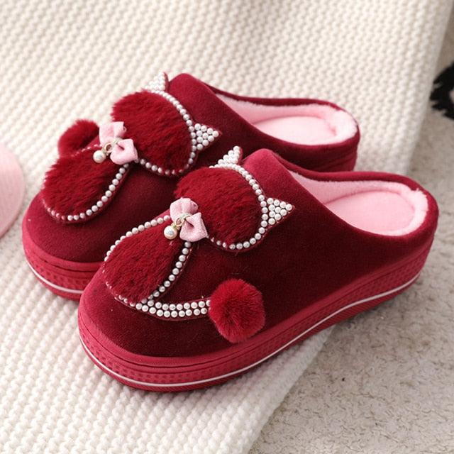 Cute Women’s Memory Foam Slippers - Cozy Warm Indoor House Shoes