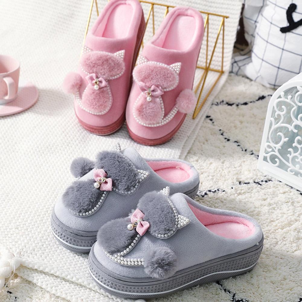 Cute Women’s Memory Foam Slippers - Cozy Warm Indoor House Shoes