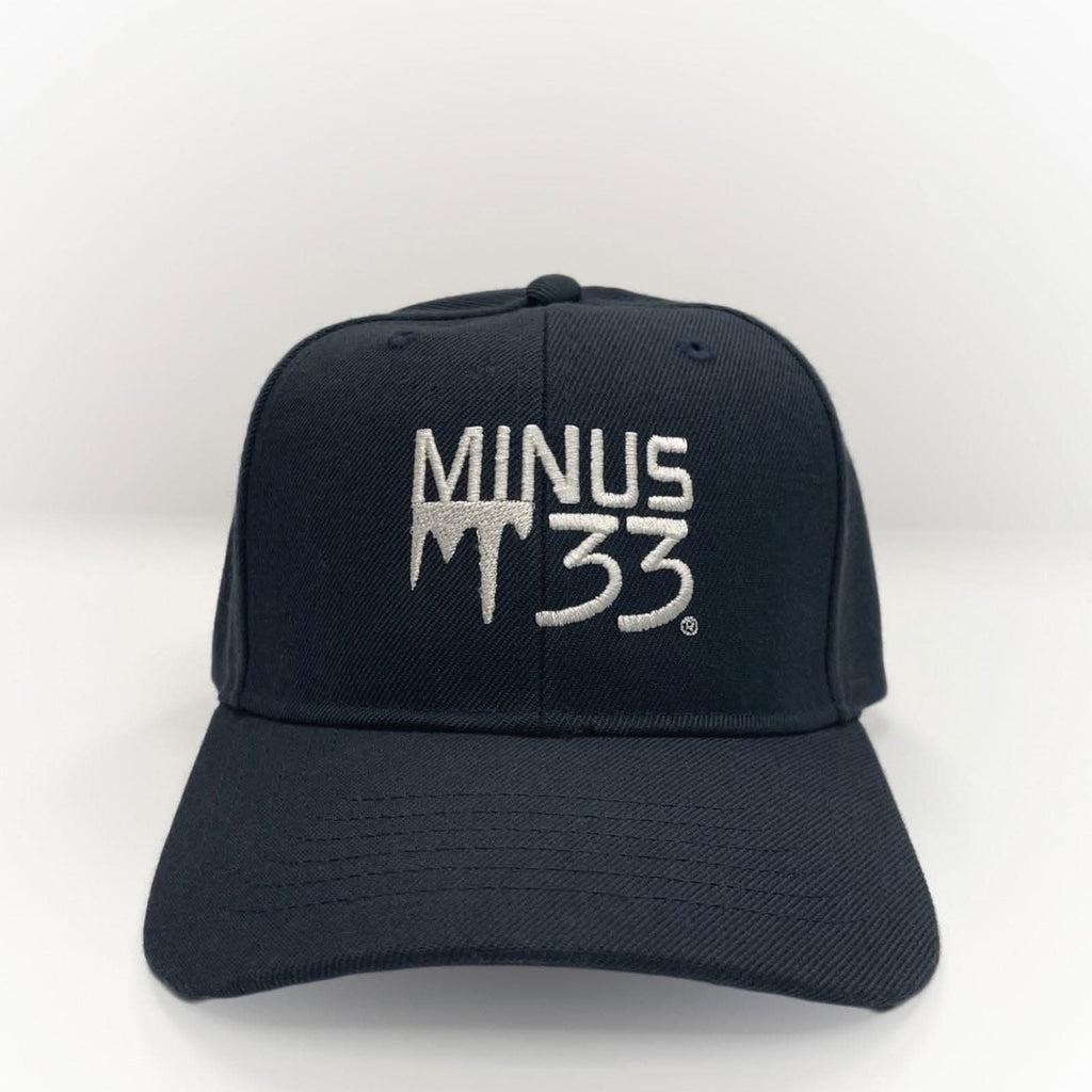 Minus33 logo baseball cap available in multiple colors for outdoor and casual wear