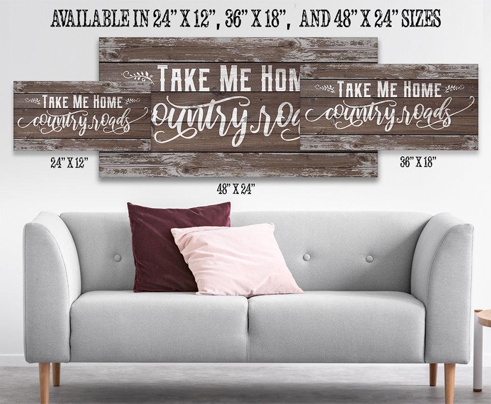 Country Roads - Canvas