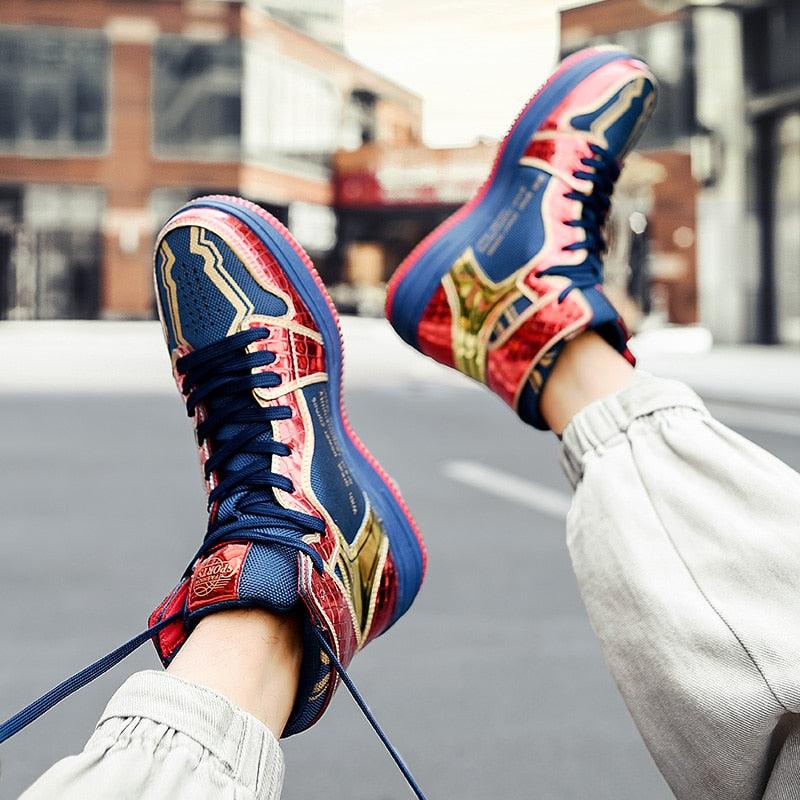 Couple's Vulcanized Athletic Sneakers for Running and Walking