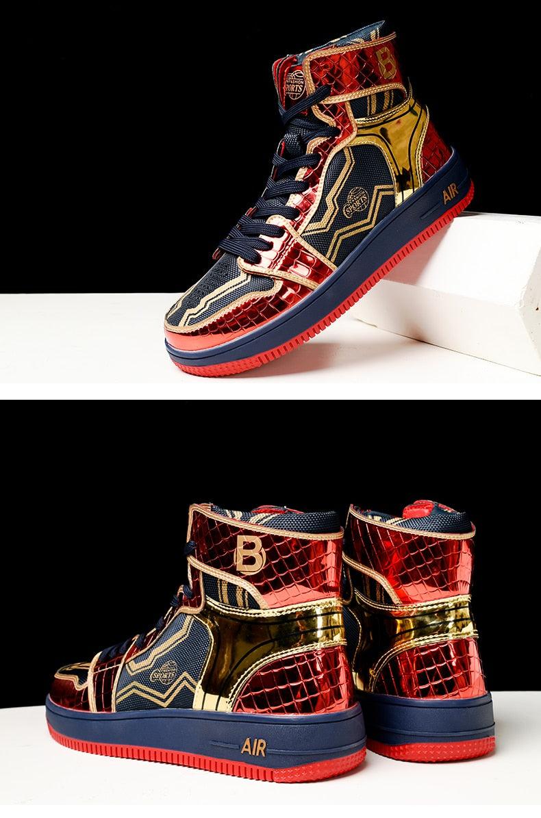 Couple's Vulcanized Athletic Sneakers for Running and Walking