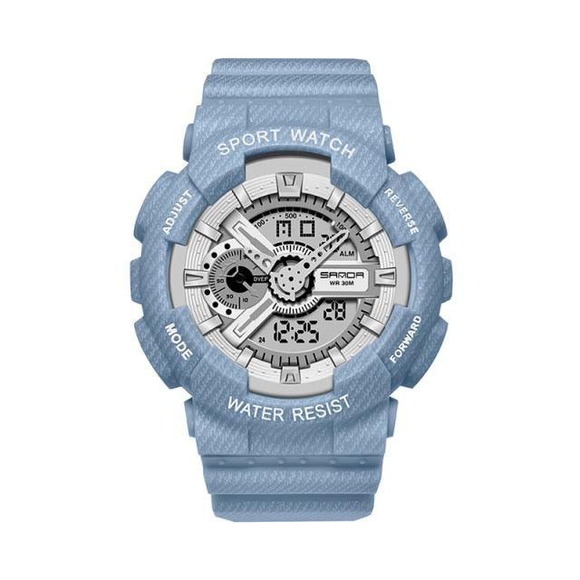 Unisex Waterproof Digital Military Sport Watch with Dual Display