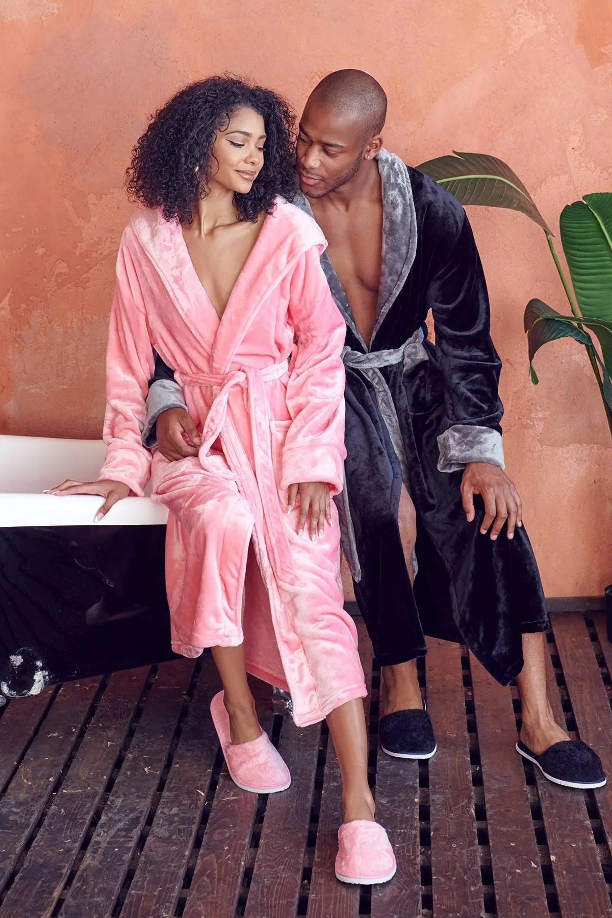 Women’s Plush Hooded Robe – Soft Spa-Worthy Loungewear - Image 27