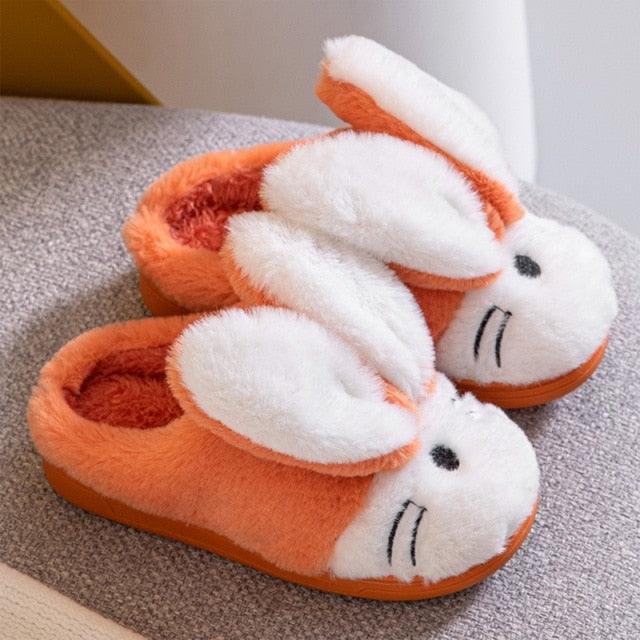 Plush Faux Fur Slippers - Unisex Fuzzy House Slides for Home