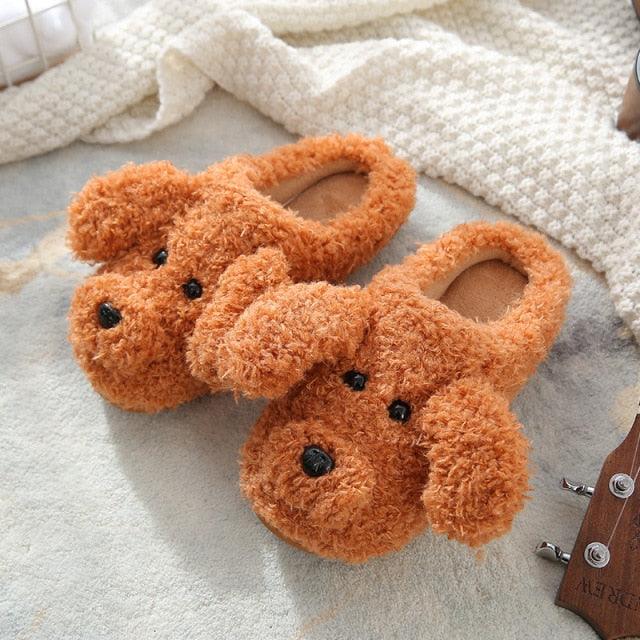 Plush Faux Fur Slippers - Unisex Fuzzy House Slides for Home