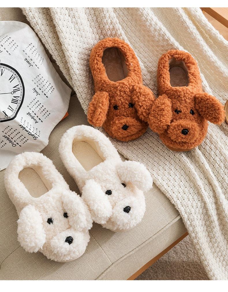 Plush Faux Fur Slippers - Unisex Fuzzy House Slides for Home