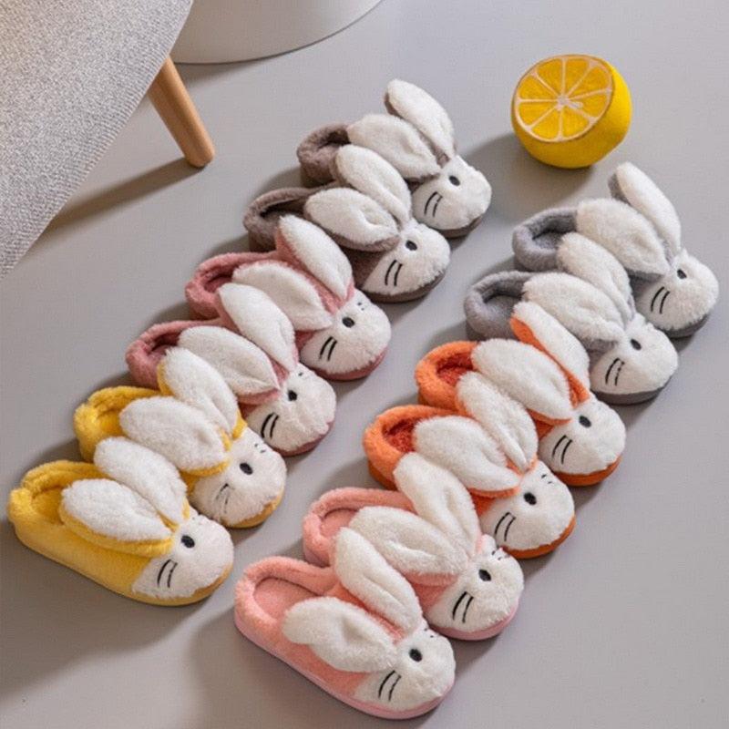 Plush Faux Fur Slippers - Unisex Fuzzy House Slides for Home