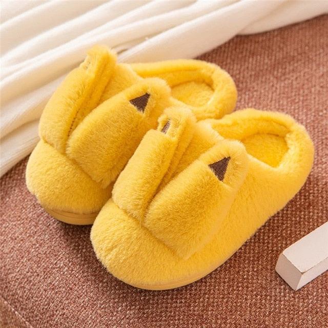 Plush Faux Fur Slippers - Unisex Fuzzy House Slides for Home