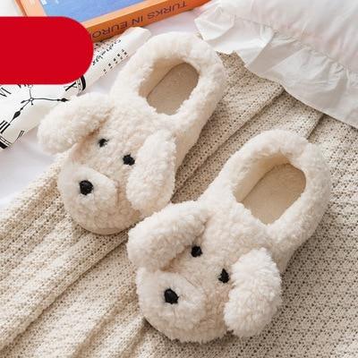 Plush Faux Fur Slippers - Unisex Fuzzy House Slides for Home