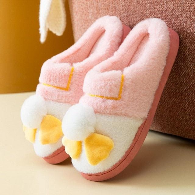 Plush Faux Fur Slippers - Unisex Fuzzy House Slides for Home