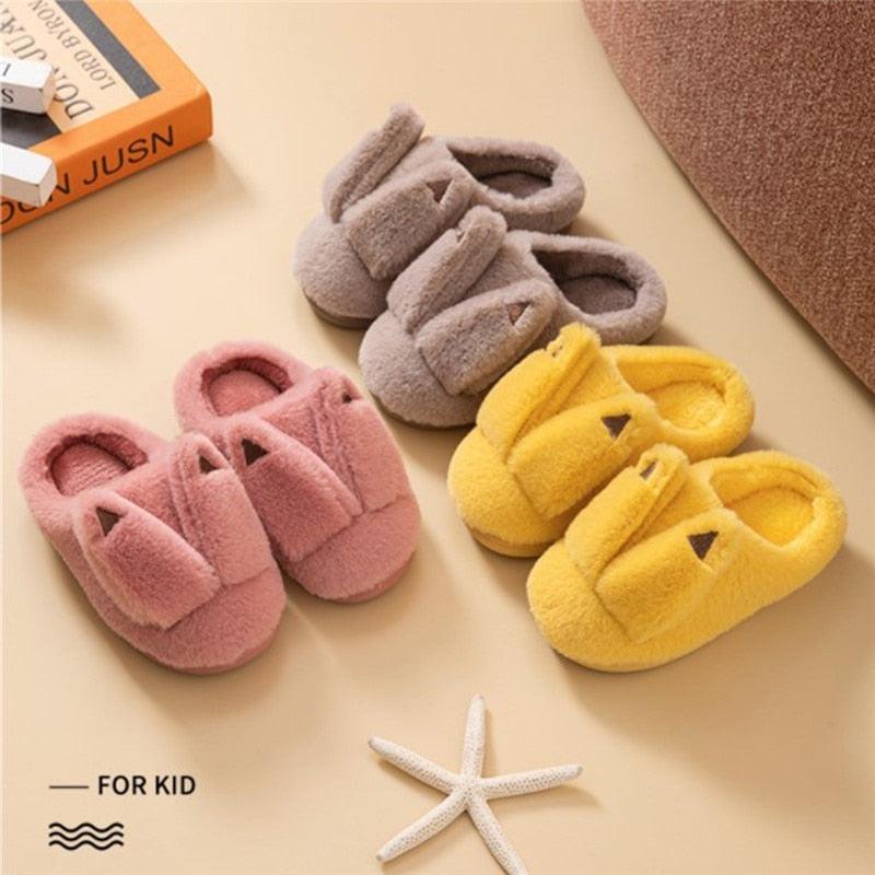 Plush Faux Fur Slippers - Unisex Fuzzy House Slides for Home