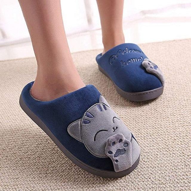 Plush Faux Fur Slippers - Unisex Fuzzy House Slides for Home