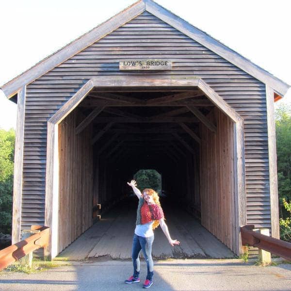Covered Bridge Striped Knit Poncho Kit