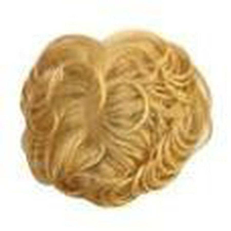 TP-320 Curly 5-6 inch hair topper with a mono side part in natural curly texture.