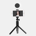 J861 Dual Light Bluetooth Selfie Stick with Tripod & LED Ring Light