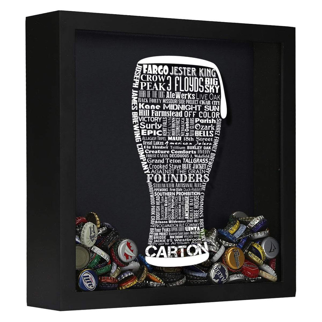 Craft Beer Typography Shadow Box