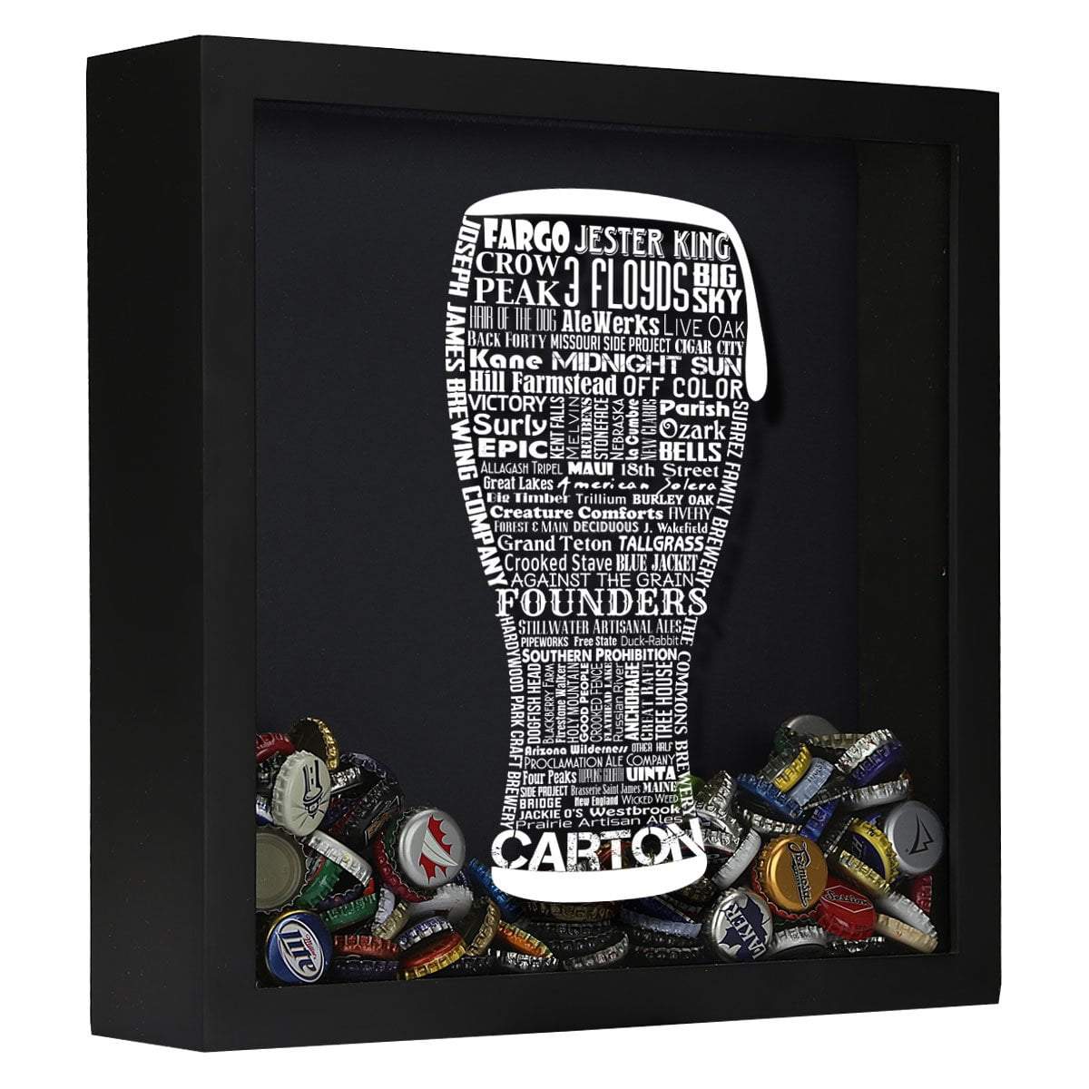 Craft Beer Typography Shadow Box