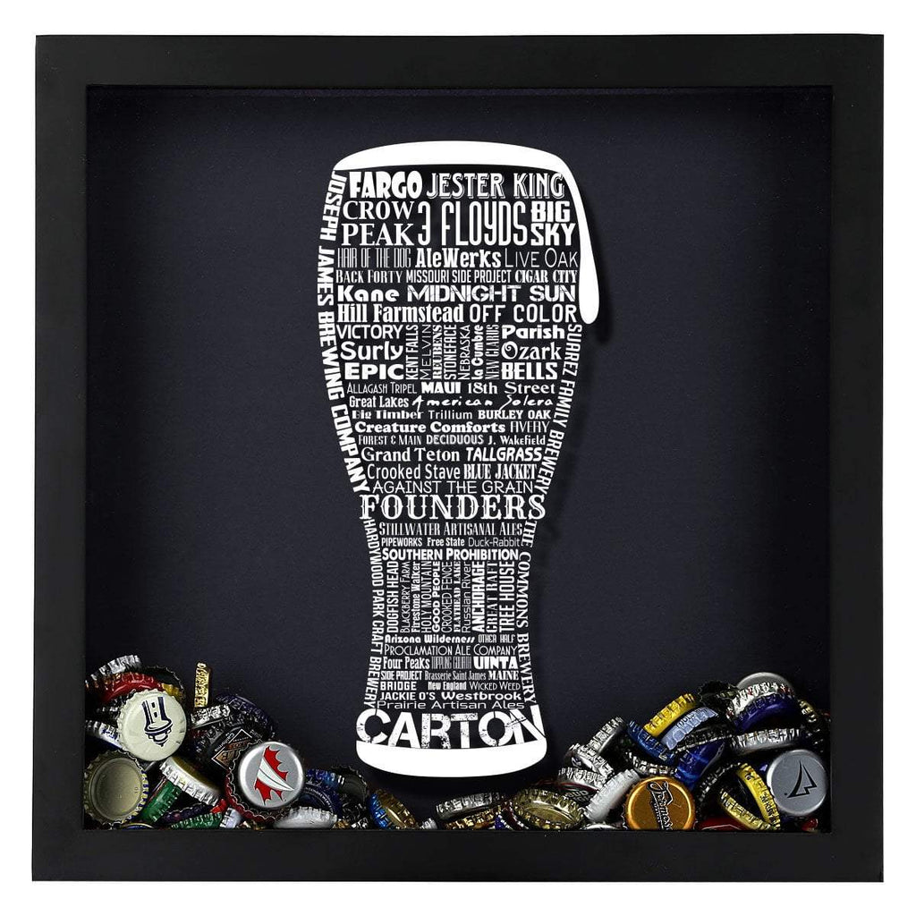 Craft Beer Typography Shadow Box
