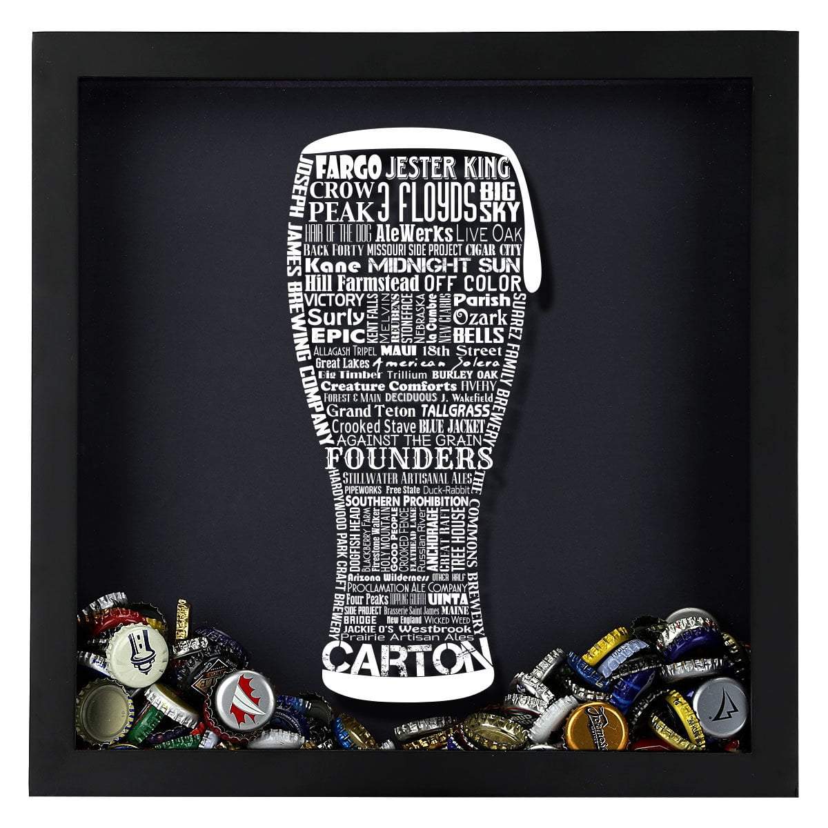 Craft Beer Typography Shadow Box