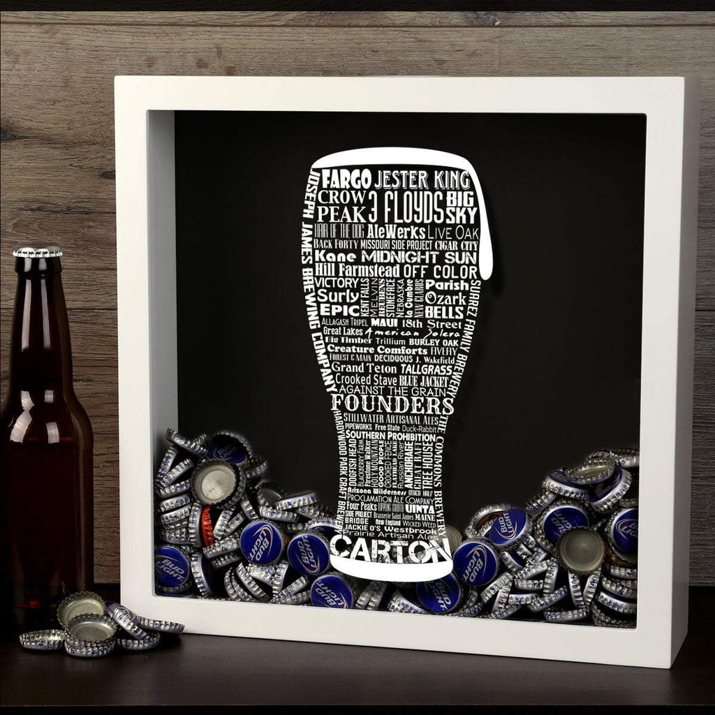 Craft Beer Typography Shadow Box