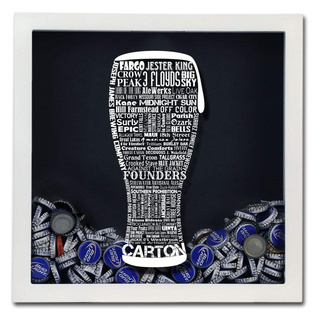 Craft Beer Typography Shadow Box