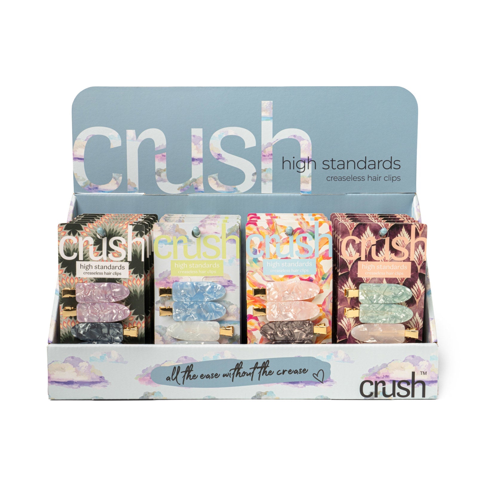 Crush™ High Standards Creaseless Hair Clips – 4 Pack