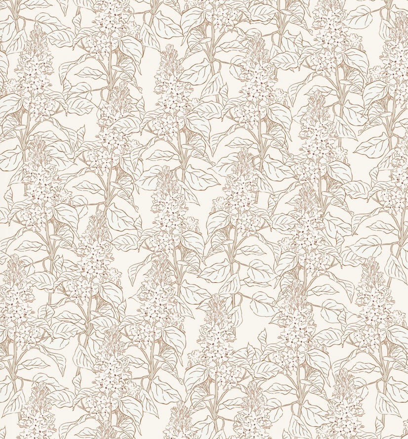 Lilac Floral Peel and Stick Removable Wallpaper for Modern Home
