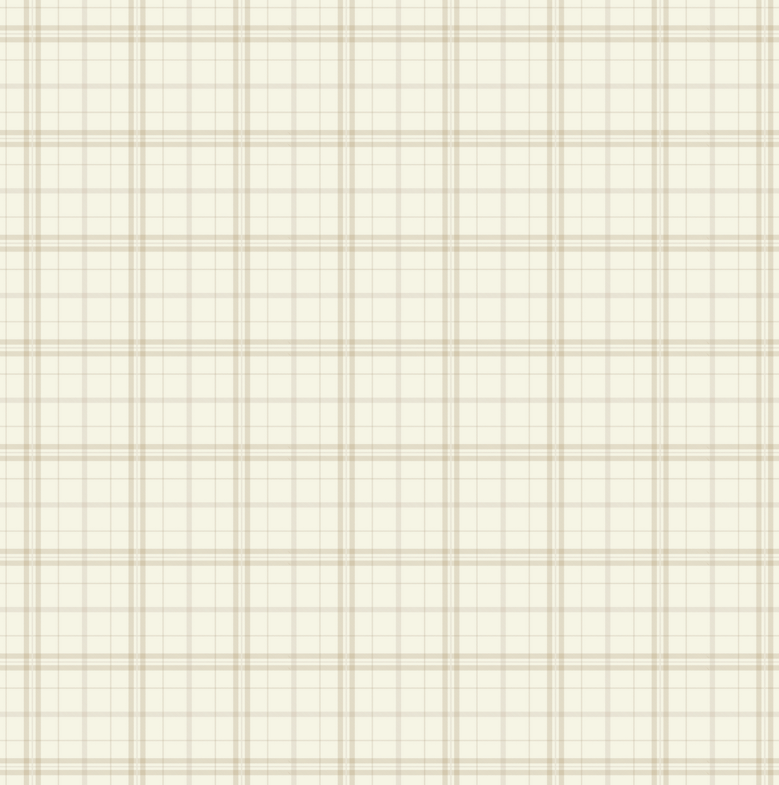 Alcott Plaid Wallpaper in Olive Green and Cream Farmhouse