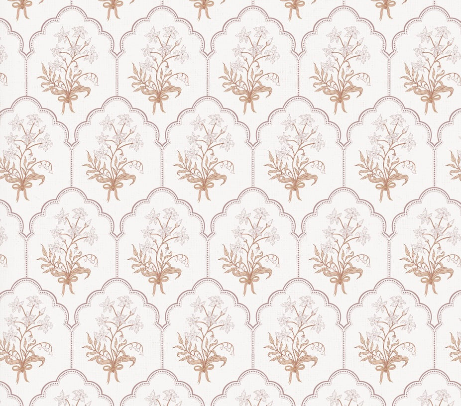 Oren Floral Wallpaper, Traditional Peel and Stick Wall Decor