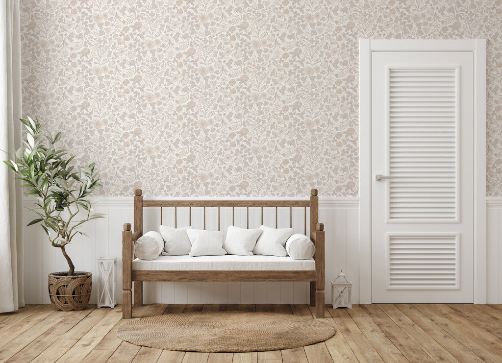 Holles Wallpaper by The Bright Leaf Design