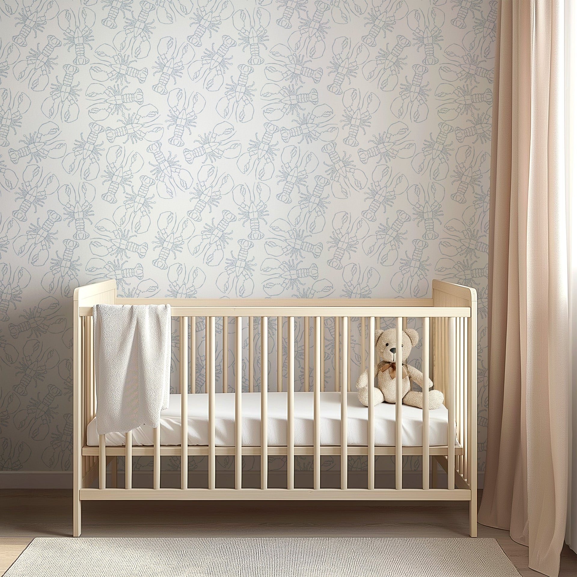 Lachlan Animal Print Wallpaper - Coastal Whimsical Decor