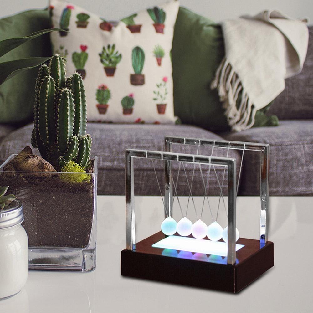 Modern Magnetic Levitation LED Swing Ball Desk Lamp Ornament