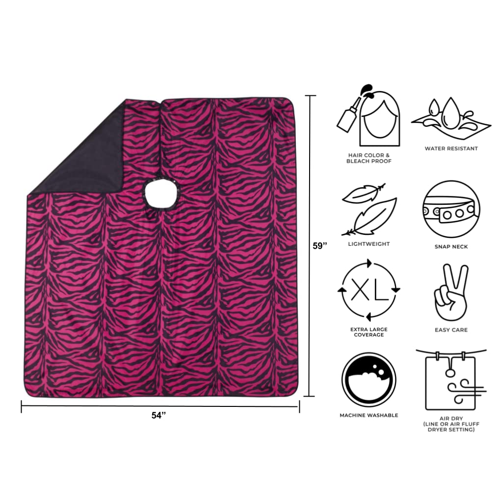 Cricket Flip Reversible Zebra All-Purpose Salon Cape for Stylists