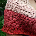 Collection of crochet pattern booklet designs in beige and dusty-rose