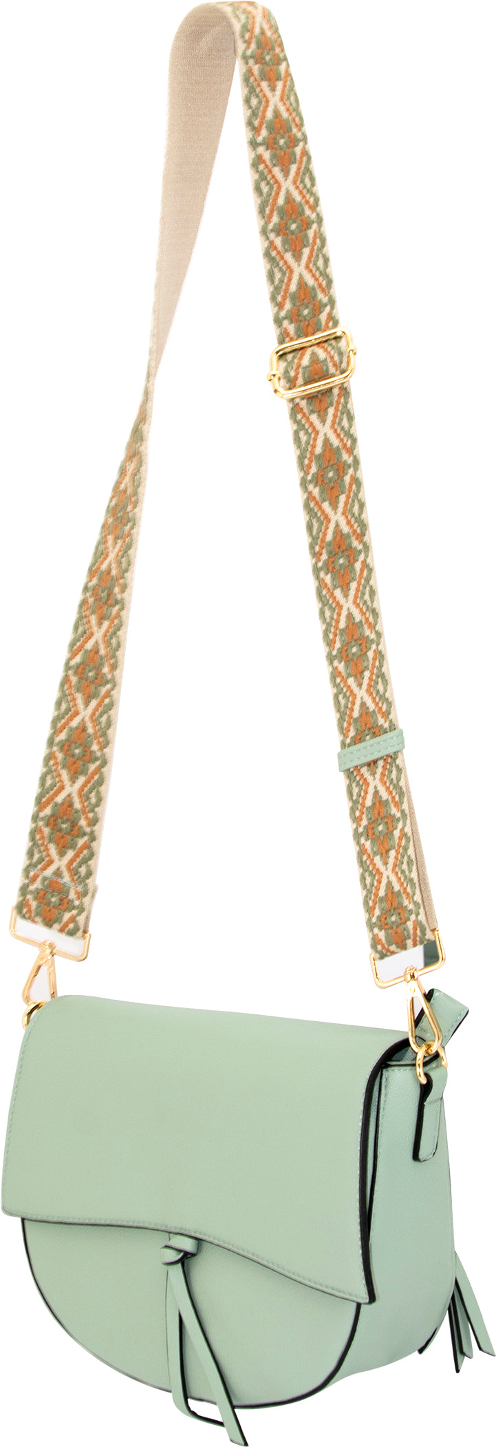 Zoey Half-Moon Crossbody Bag with Detachable Adjustable Strap - Image 10