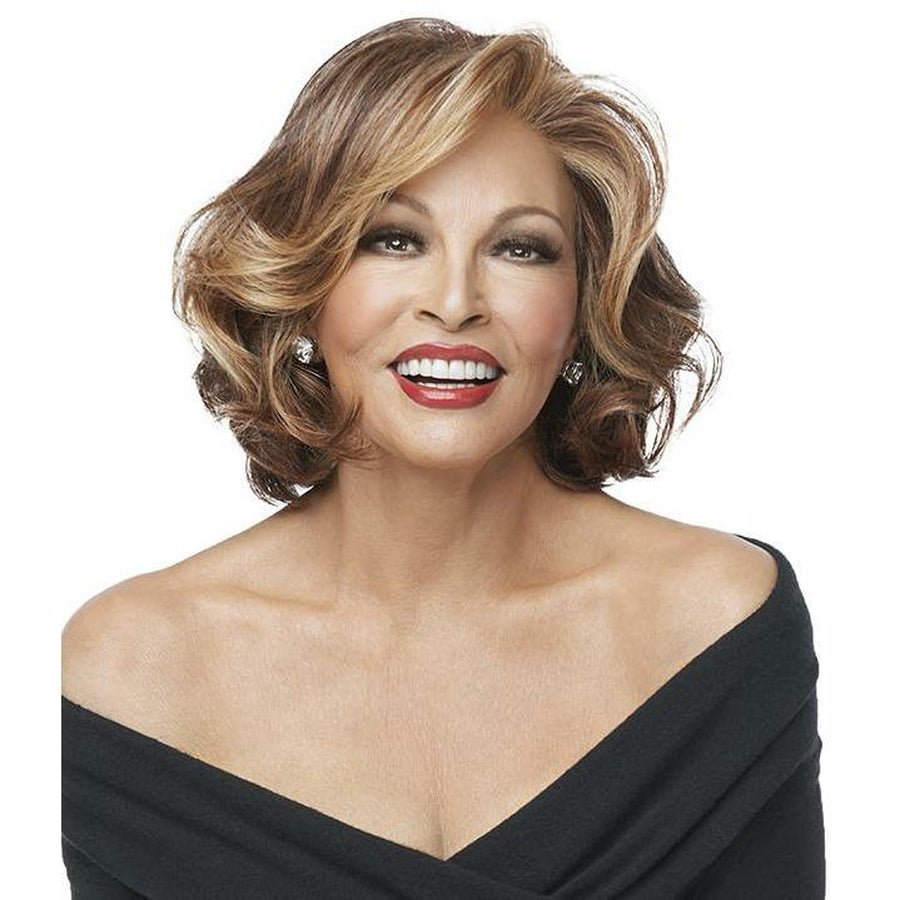 CROWD PLEASER short wavy wig by Raquel Welch with side-swept bangs