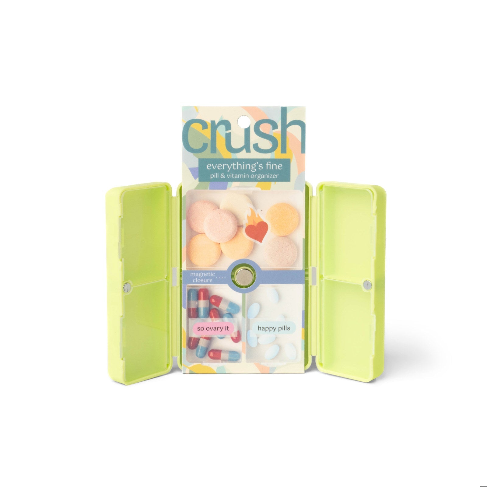 Crush™ Everything’s Fine Pill & Vitamin Case