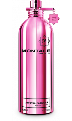 Montale Crystal Flowers Eau de Parfum 3.4 oz pink and silver metallic bottle
