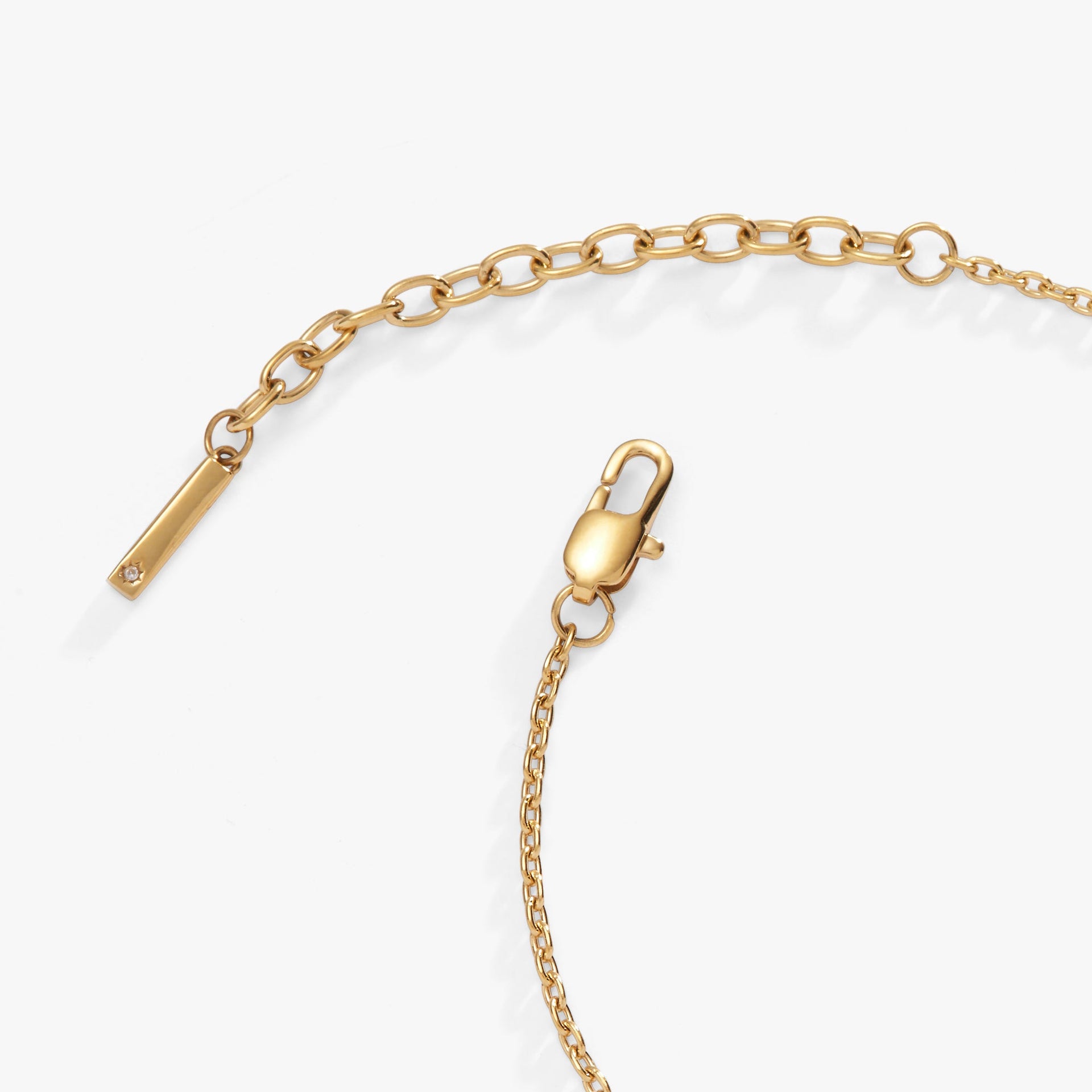 Gold-Tone Crystal Heart Inline Bracelet for Everyday Wear
