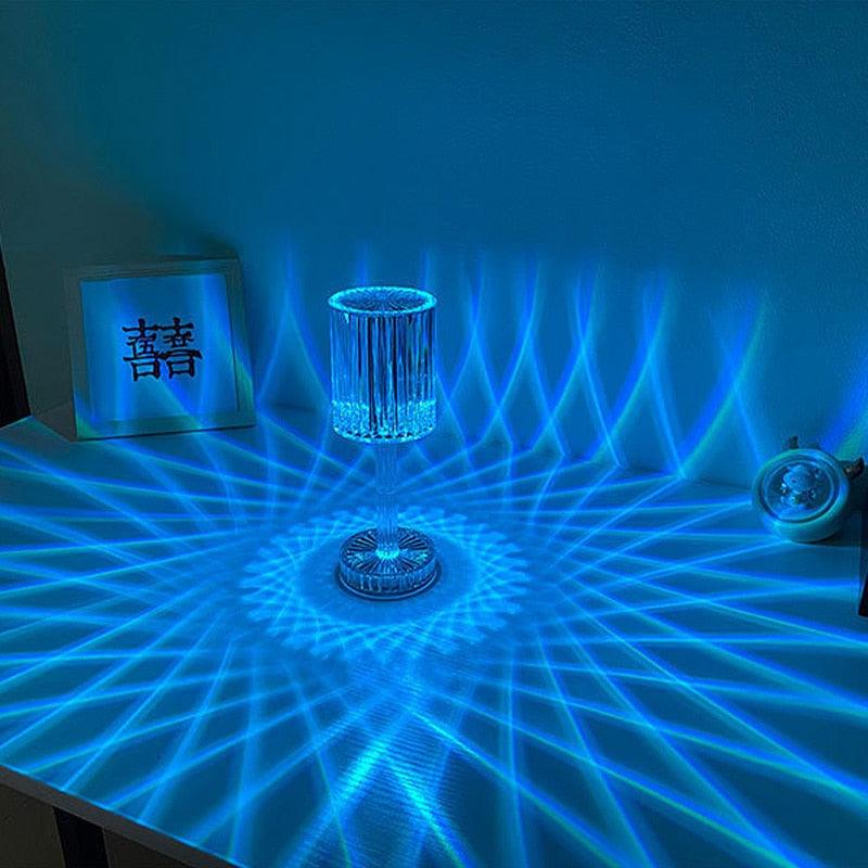 RGB Crystal Diamond LED Table Lamp with Remote Control