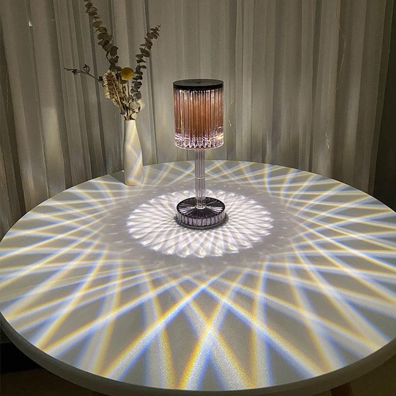 RGB Crystal Diamond LED Table Lamp with Remote Control