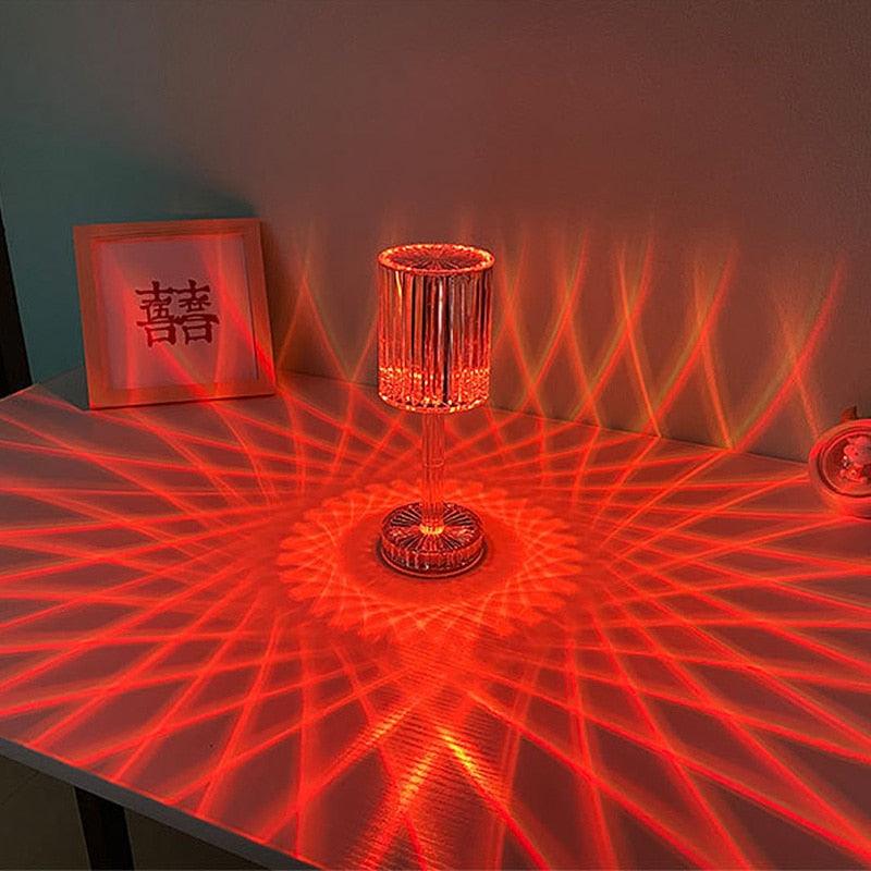 RGB Crystal Diamond LED Table Lamp with Remote Control