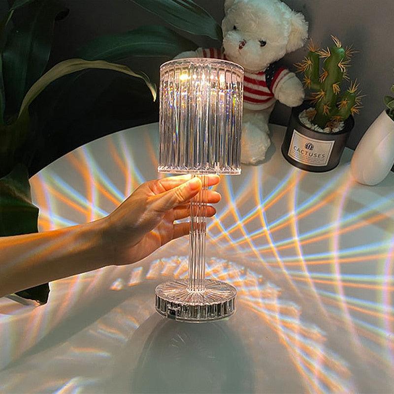 RGB Crystal Diamond LED Table Lamp with Remote Control