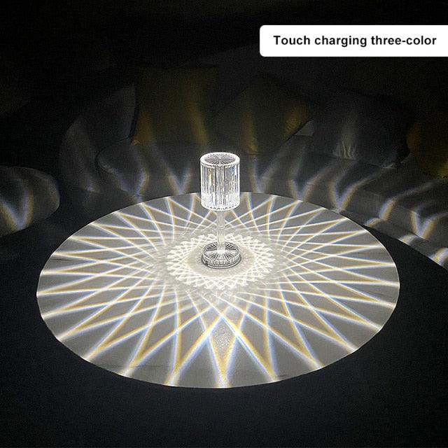 RGB Crystal Diamond LED Table Lamp with Remote Control