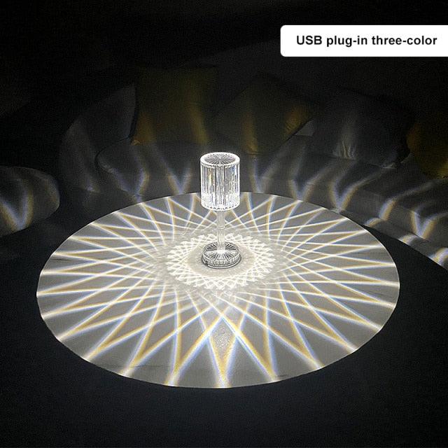 RGB Crystal Diamond LED Table Lamp with Remote Control