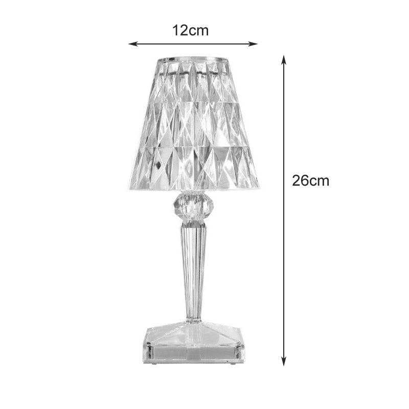 Crystal Diamond Atmosphere Table Lamp - RGB Romantic Projector