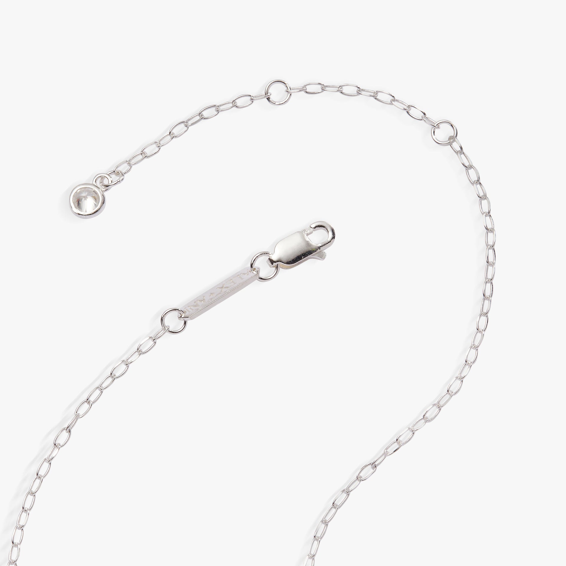 Capricorn Zodiac Crystal Accented Silver Pendant Necklace