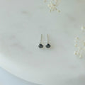 Black Crystal Stud Earrings